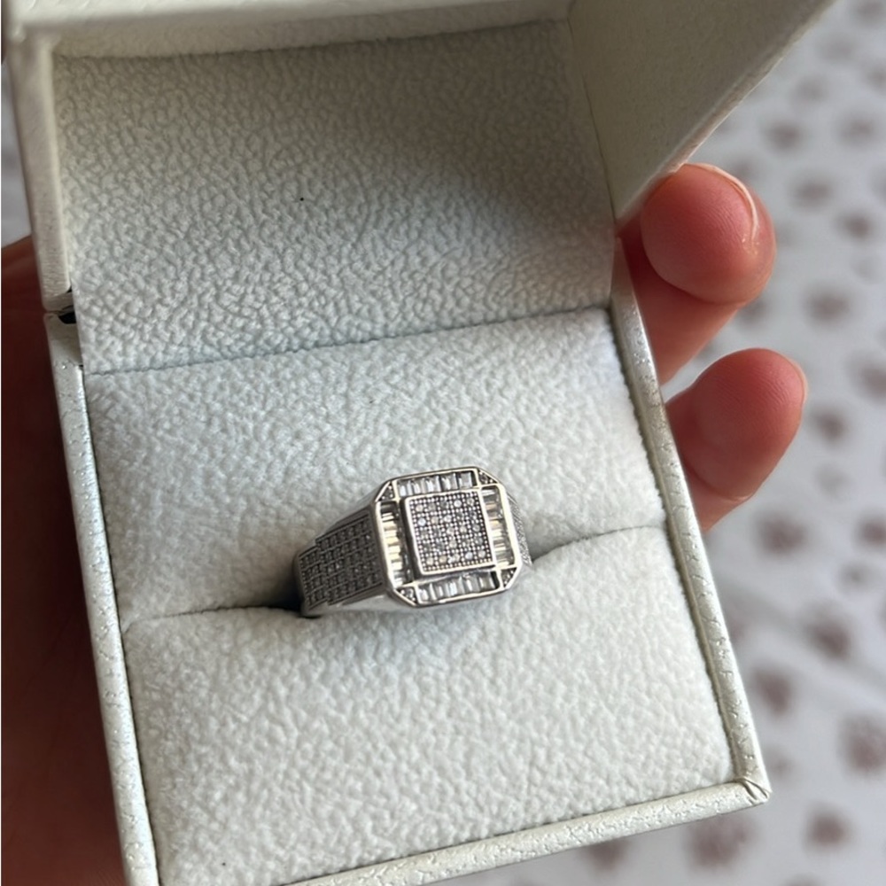 Sterling silver mens ring size 9